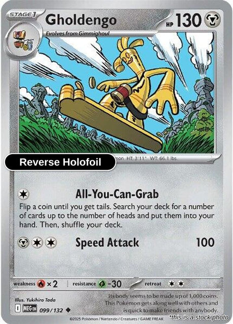Gholdengo - 099/132 - [MEG - ME01: Mega Evolution] - Reverse Holofoil