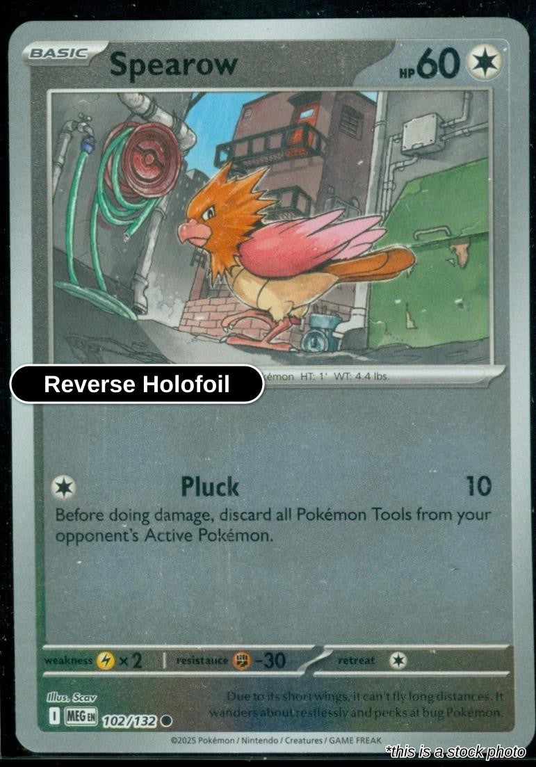 Spearow - 102/132 - [MEG - ME01: Mega Evolution] - Reverse Holofoil