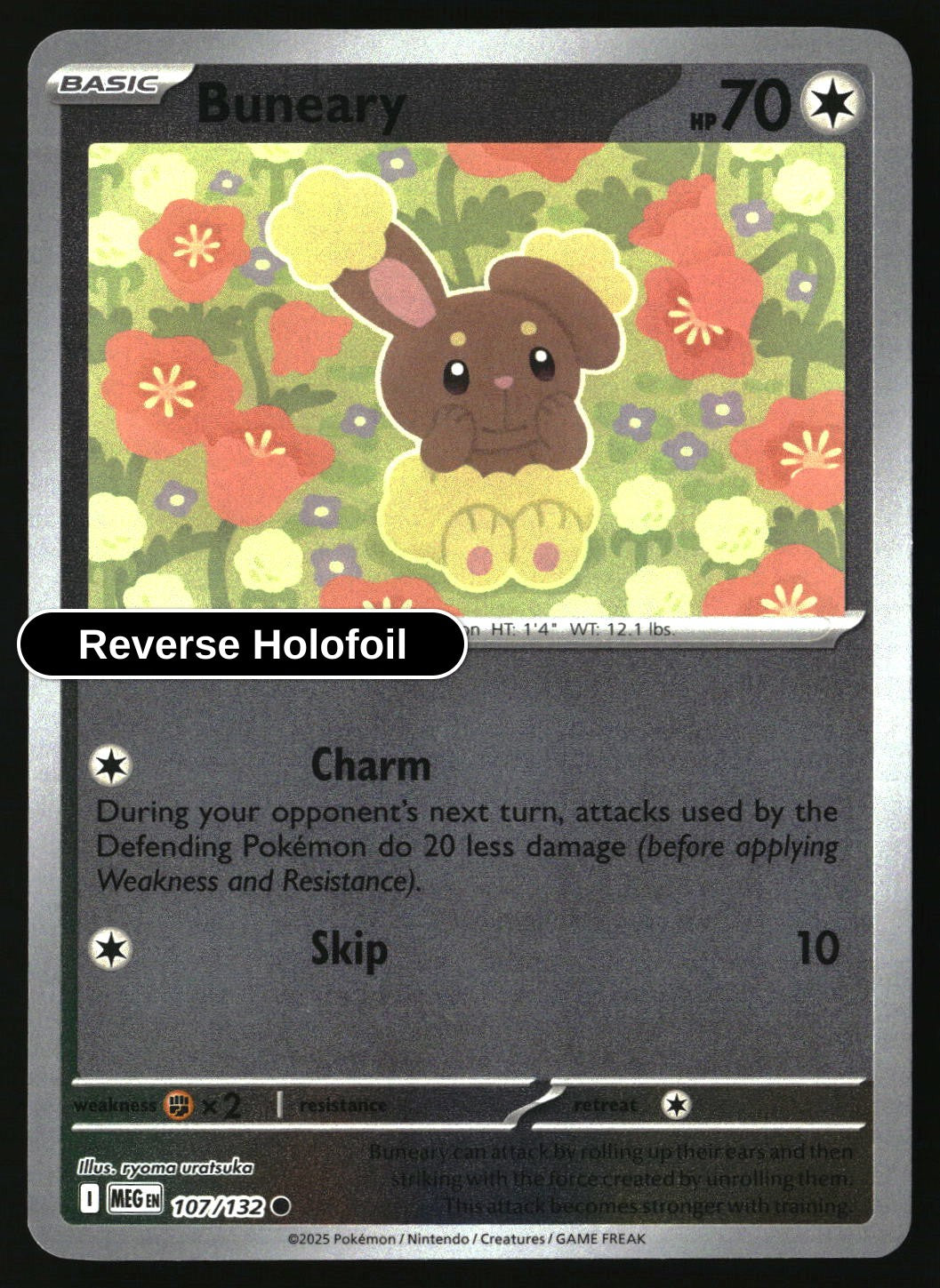 Buneary - 107/132 - [MEG - ME01: Mega Evolution] - Reverse Holofoil
