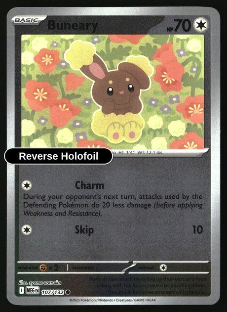 Buneary - 107/132 - [MEG - ME01: Mega Evolution] - Reverse Holofoil