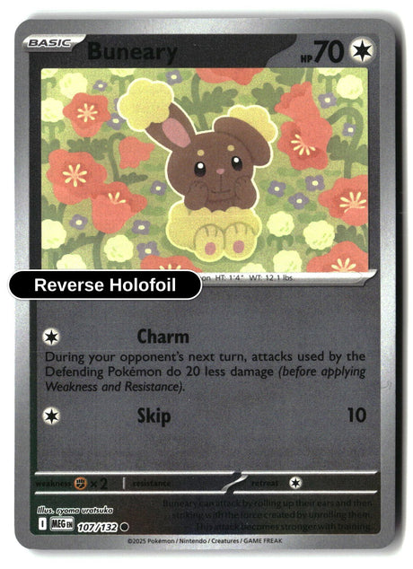 Buneary - 107/132 - [MEG - ME01: Mega Evolution] - Reverse Holofoil