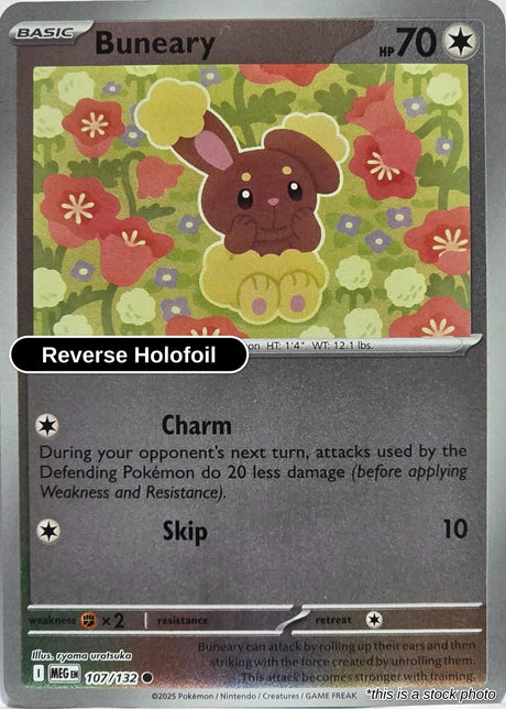 Buneary - 107/132 - [MEG - ME01: Mega Evolution] - Reverse Holofoil