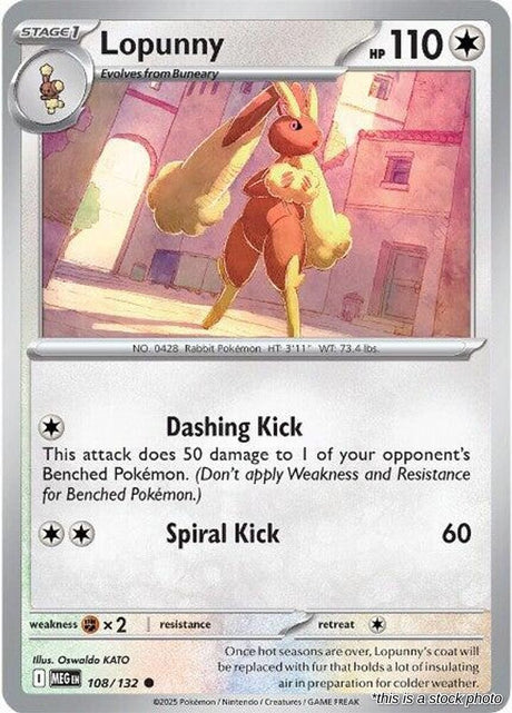 Lopunny - 108/132 - [MEG - ME01: Mega Evolution]