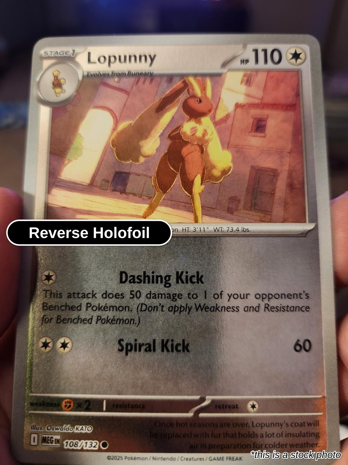 Lopunny - 108/132 - [MEG - ME01: Mega Evolution] - Reverse Holofoil