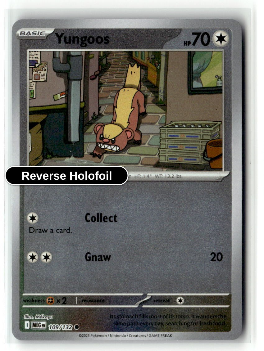 Yungoos - 109/132 - [MEG - ME01: Mega Evolution] - Reverse Holofoil