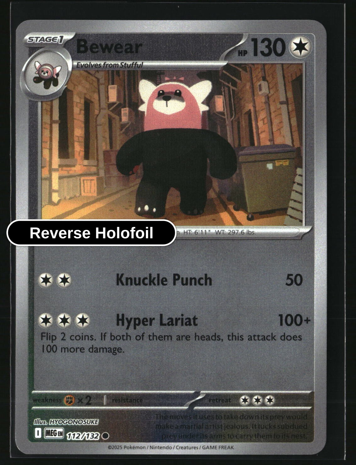 Bewear - 112/132 - [MEG - ME01: Mega Evolution] - Reverse Holofoil