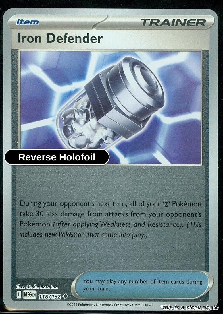 Iron Defender - 118/132 - [MEG - ME01: Mega Evolution] - Reverse Holofoil