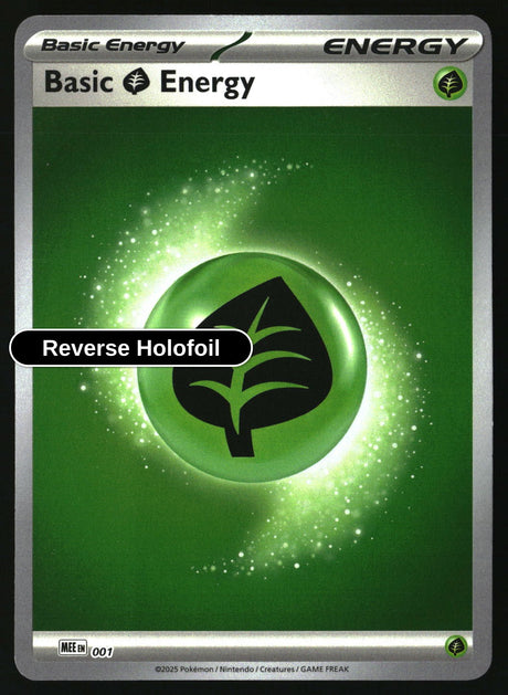 Basic Grass Energy - 001 - 1 - [MEE - MEE: Mega Evolution Energies] - Reverse Holofoil