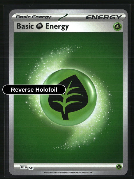 Basic Grass Energy - 001 - 1 - [MEE - MEE: Mega Evolution Energies] - Reverse Holofoil