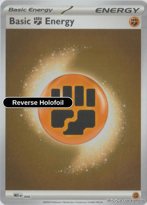 Basic Fighting Energy - 006 -Reverse Holofoil - 6 - [MEE - MEE: Mega Evolution Energies]