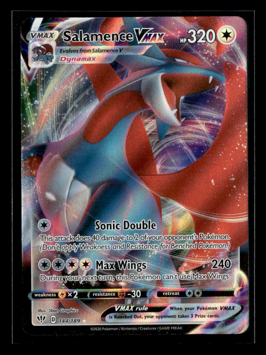 Salamence VMAX SWSH03: Darkness Ablaze #144/189