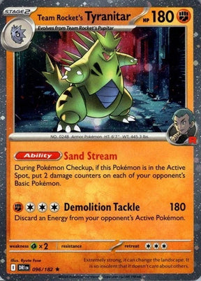 Team Rocket's Tyranitar - 096/182 (Cosmos Holo)