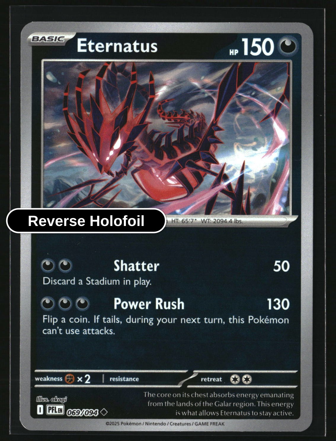 Eternatus - 069/094 - [PFL - ME02: Phantasmal Flames] - Reverse Holofoil