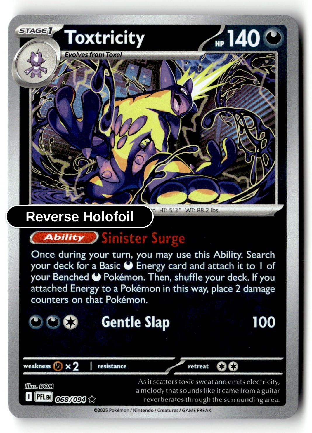 Toxtricity - 068/094 - [PFL - ME02: Phantasmal Flames] - Reverse Holofoil