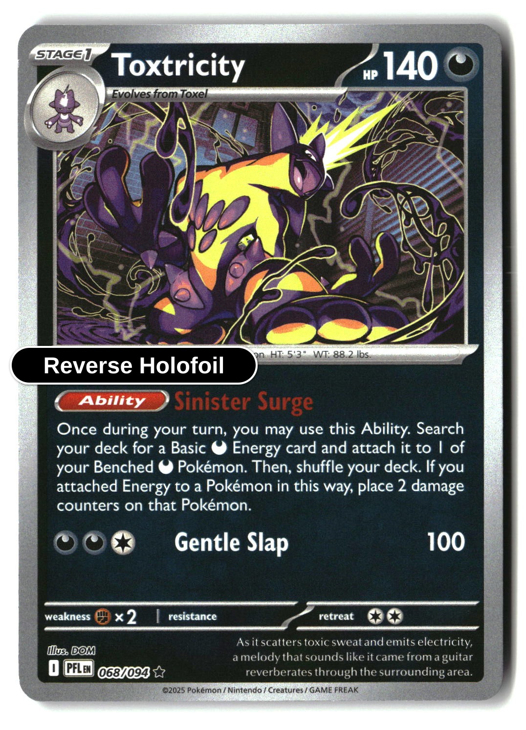 Toxtricity - 068/094 - [PFL - ME02: Phantasmal Flames] - Reverse Holofoil