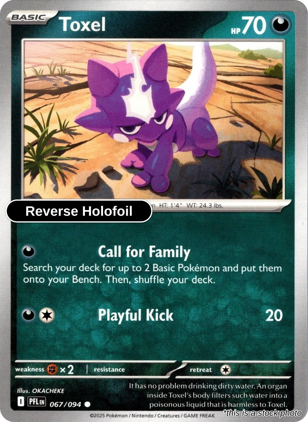 Toxel - 067/094 - [PFL - ME02: Phantasmal Flames] - Reverse Holofoil