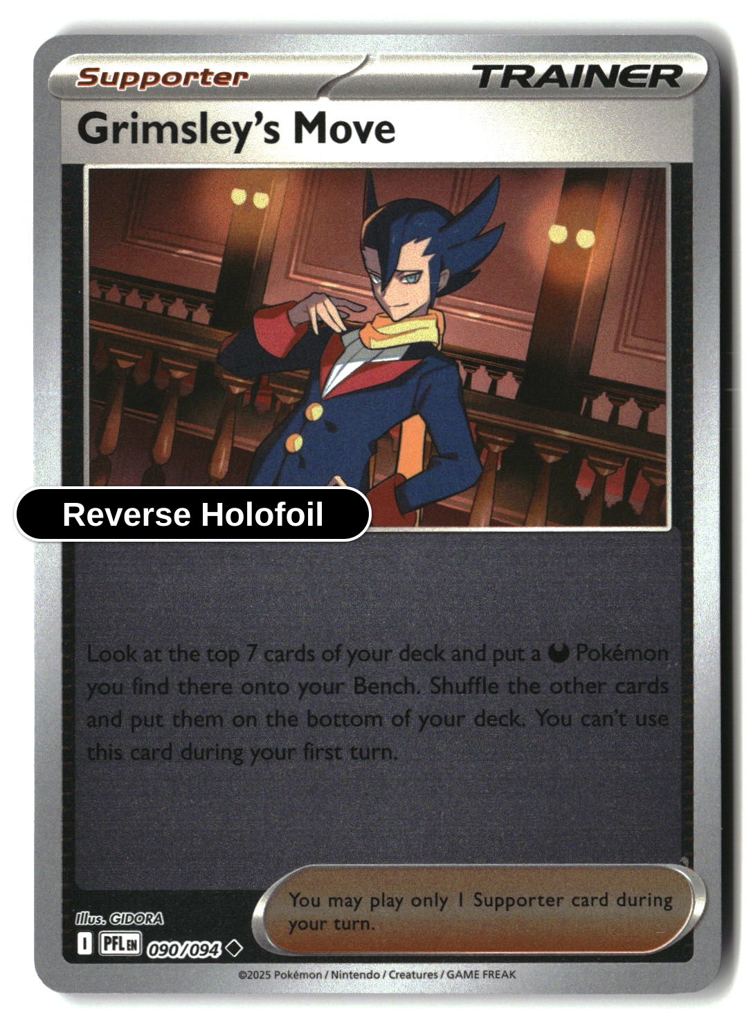 Grimsley's Move - 090/094 - [PFL - ME02: Phantasmal Flames] - Reverse Holofoil