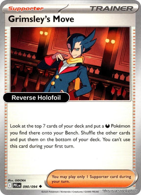 Grimsley's Move - 090/094 - [PFL - ME02: Phantasmal Flames] - Reverse Holofoil