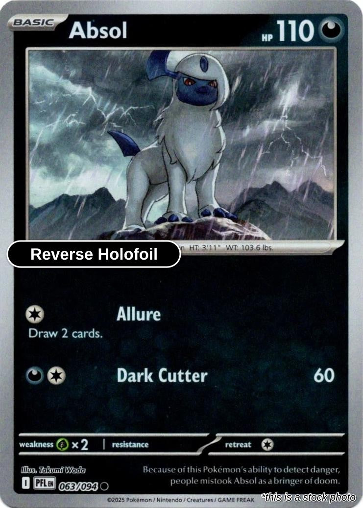 Absol - 063/094 - [PFL - ME02: Phantasmal Flames] - Reverse Holofoil