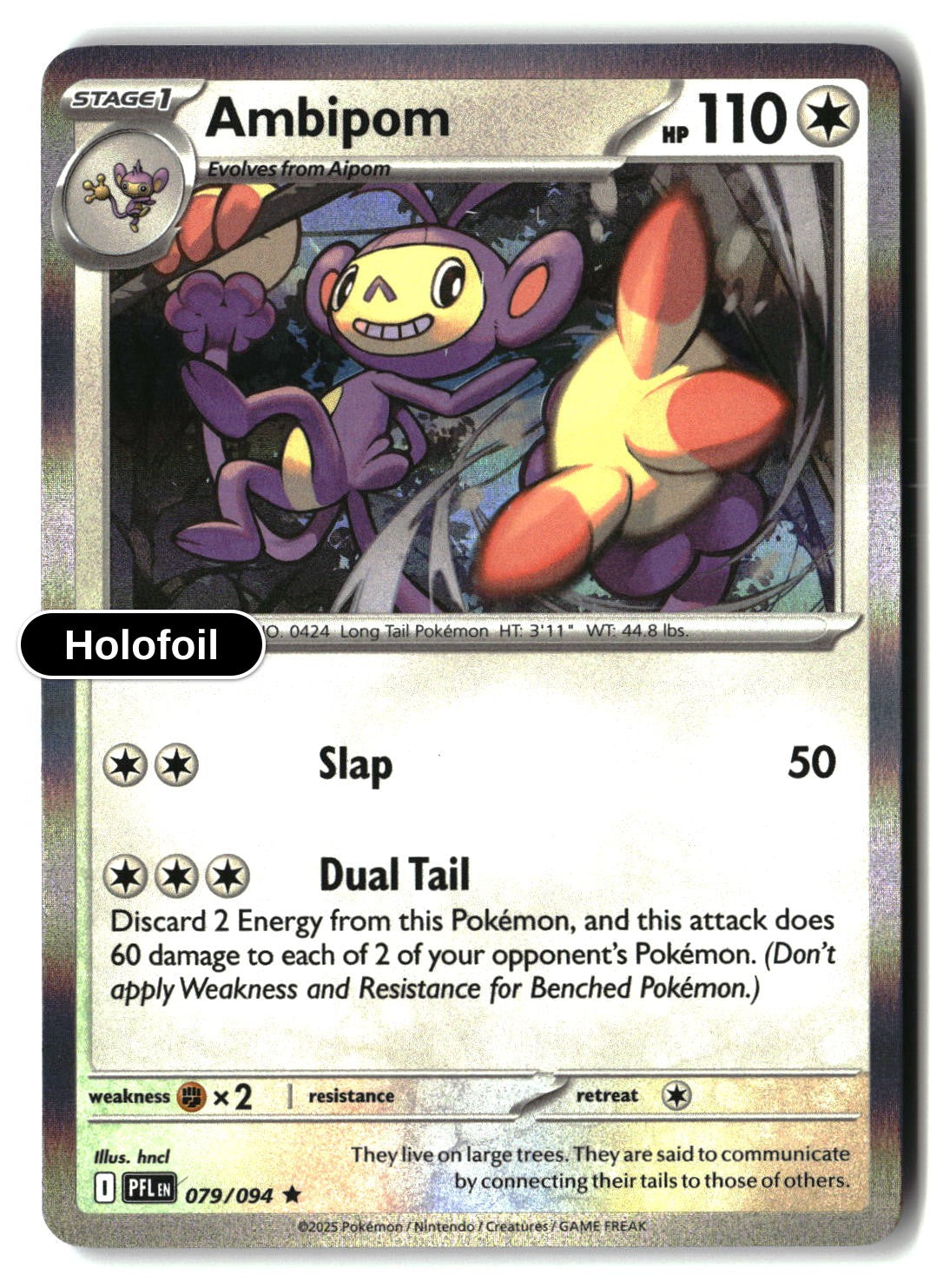 Ambipom - 079/094 - [PFL - ME02: Phantasmal Flames] - Holofoil