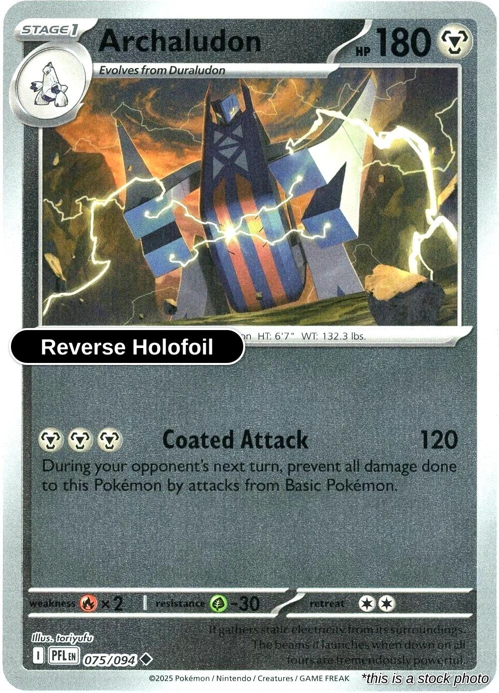 Archaludon - 075/094 - [PFL - ME02: Phantasmal Flames] - Reverse Holofoil