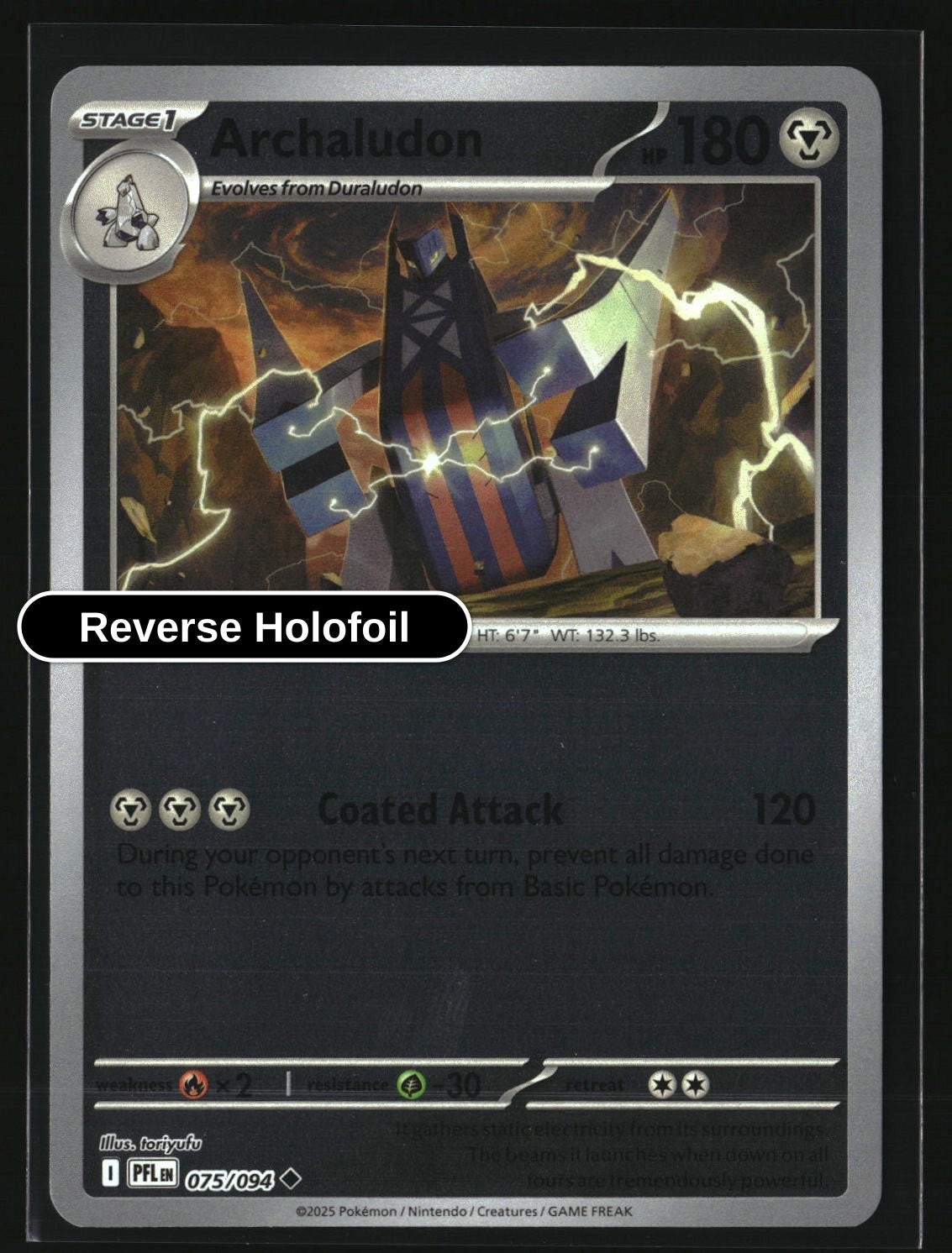 Archaludon - 075/094 - [PFL - ME02: Phantasmal Flames] - Reverse Holofoil