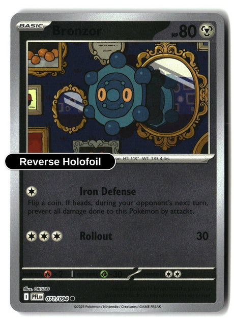 Bronzor - 071/094 - [PFL - ME02: Phantasmal Flames] - Reverse Holofoil