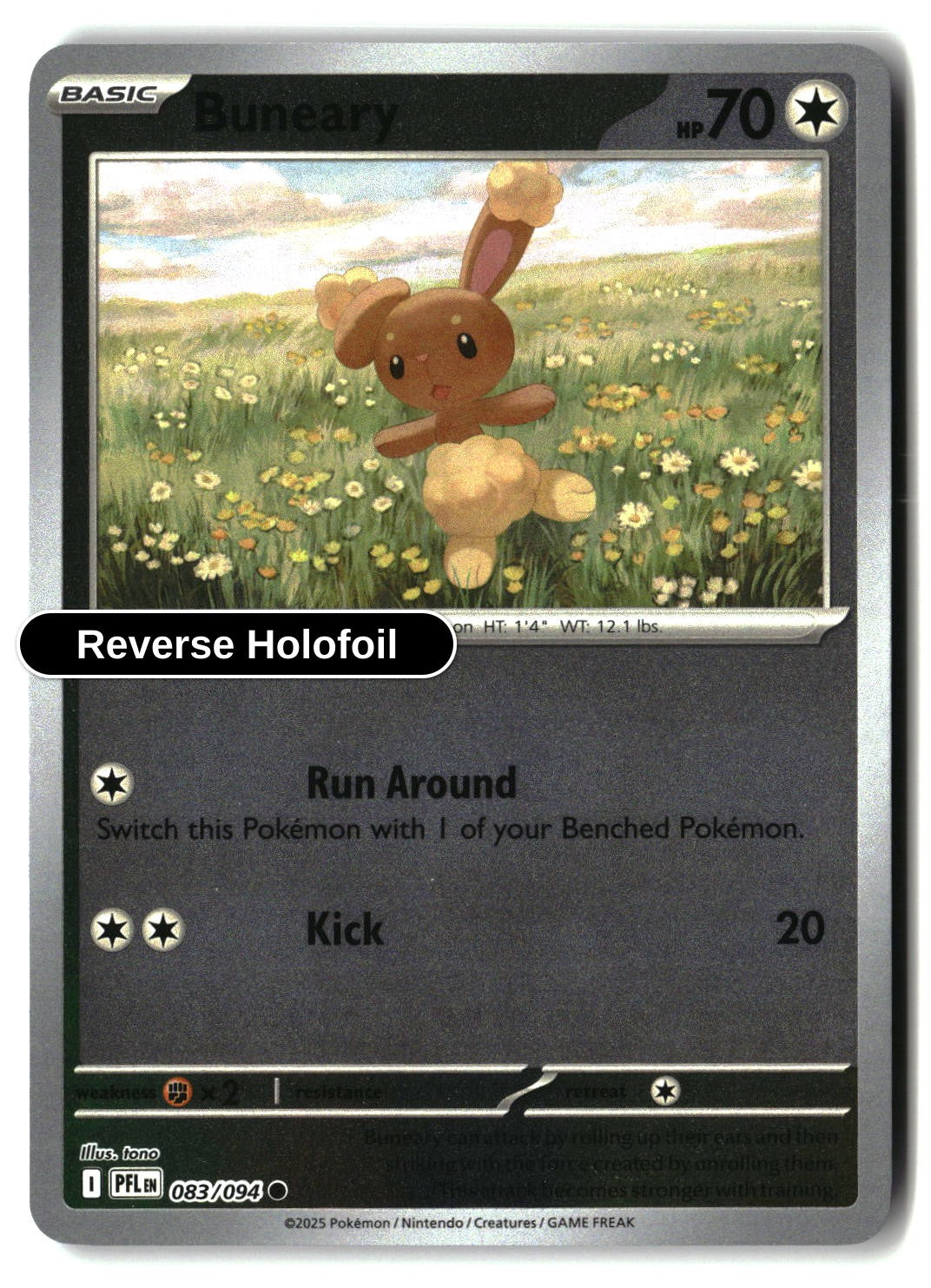 Buneary - 083/094 - [PFL - ME02: Phantasmal Flames] - Reverse Holofoil