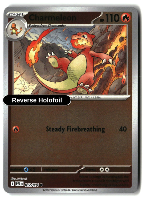 Charmeleon - 012/094 - [PFL - ME02: Phantasmal Flames] - Reverse Holofoil