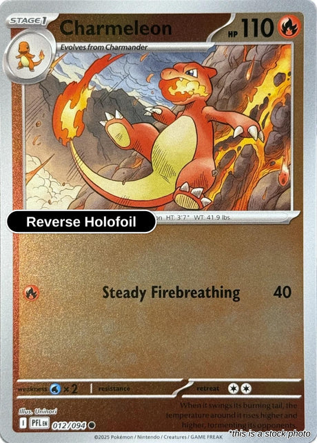 Charmeleon - 012/094 - [PFL - ME02: Phantasmal Flames] - Reverse Holofoil
