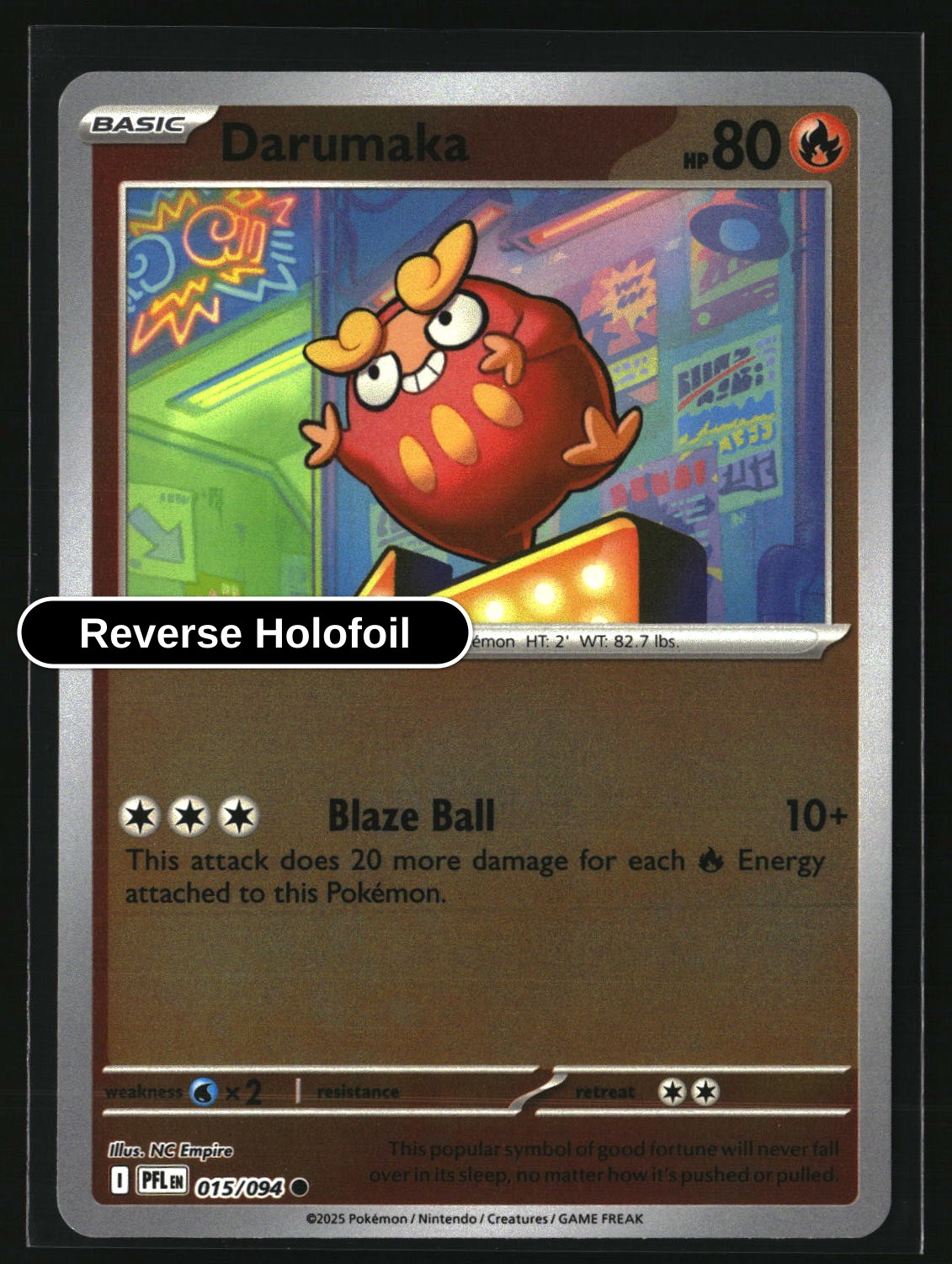 Darumaka - 015/094 - [PFL - ME02: Phantasmal Flames] - Reverse Holofoil