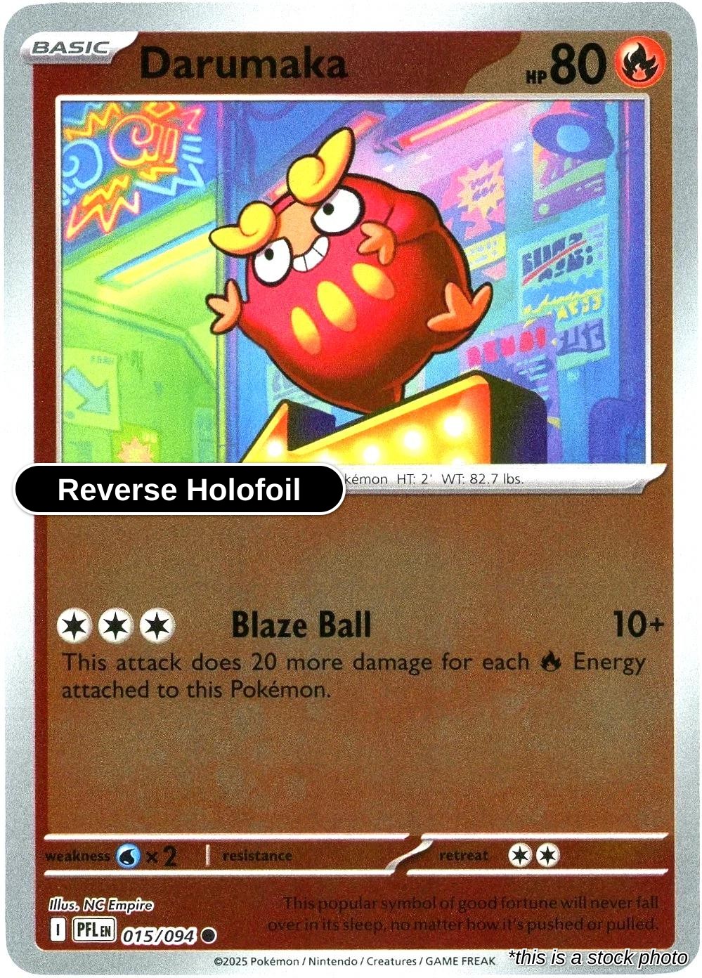 Darumaka - 015/094 - [PFL - ME02: Phantasmal Flames] - Reverse Holofoil