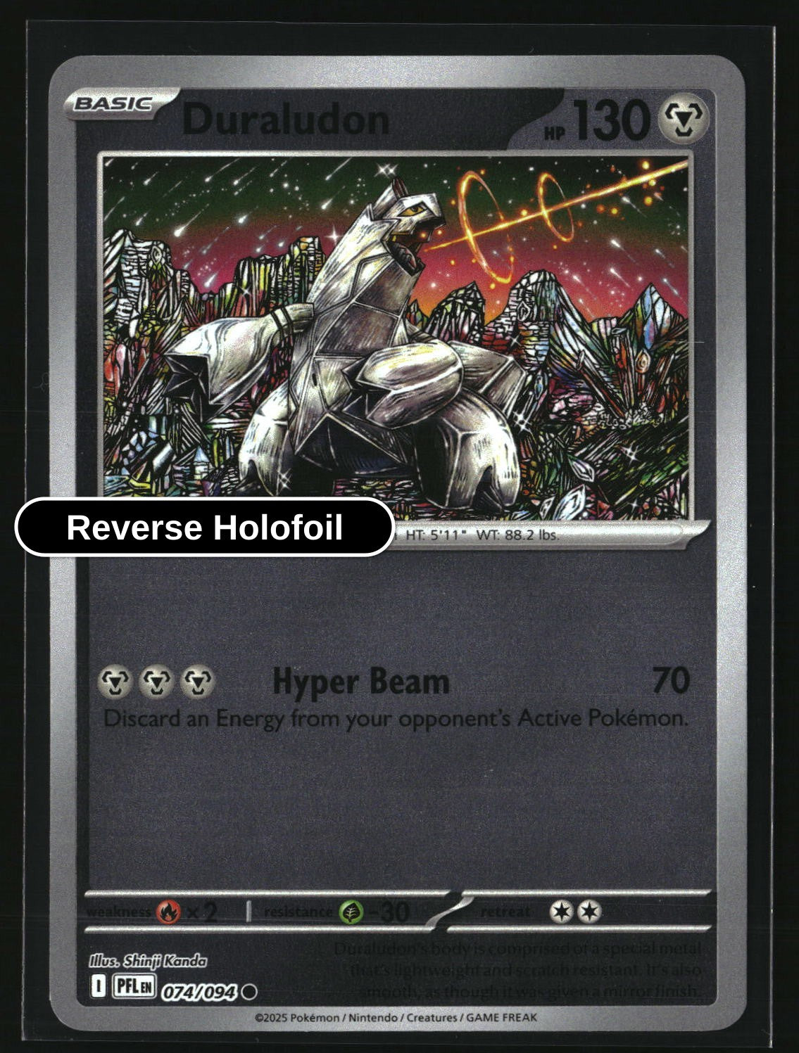 Duraludon - 074/094 - [PFL - ME02: Phantasmal Flames] - Reverse Holofoil