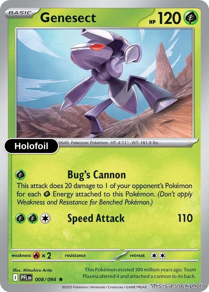 Genesect - 008/094 - [PFL - ME02: Phantasmal Flames] - Holofoil