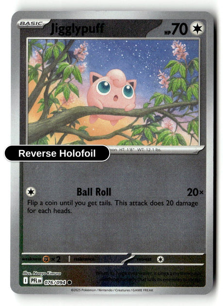 Jigglypuff - 076/094 - [PFL - ME02: Phantasmal Flames] - Reverse Holofoil