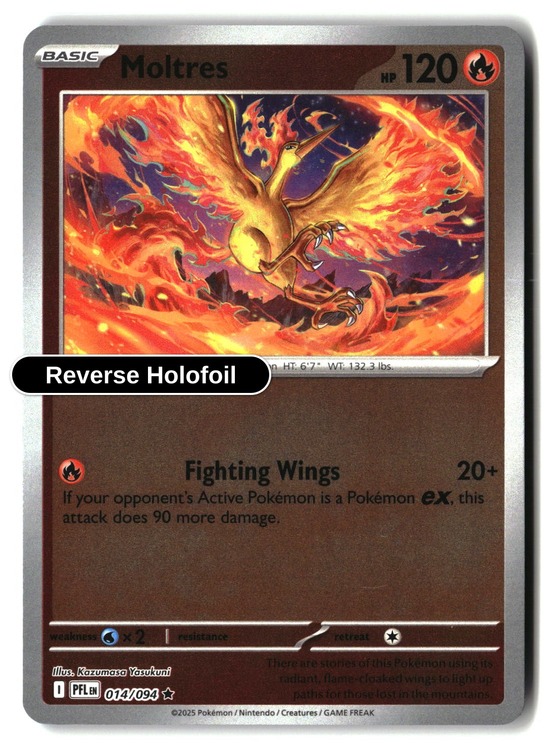 Moltres - 014/094 - [PFL - ME02: Phantasmal Flames] - Reverse Holofoil