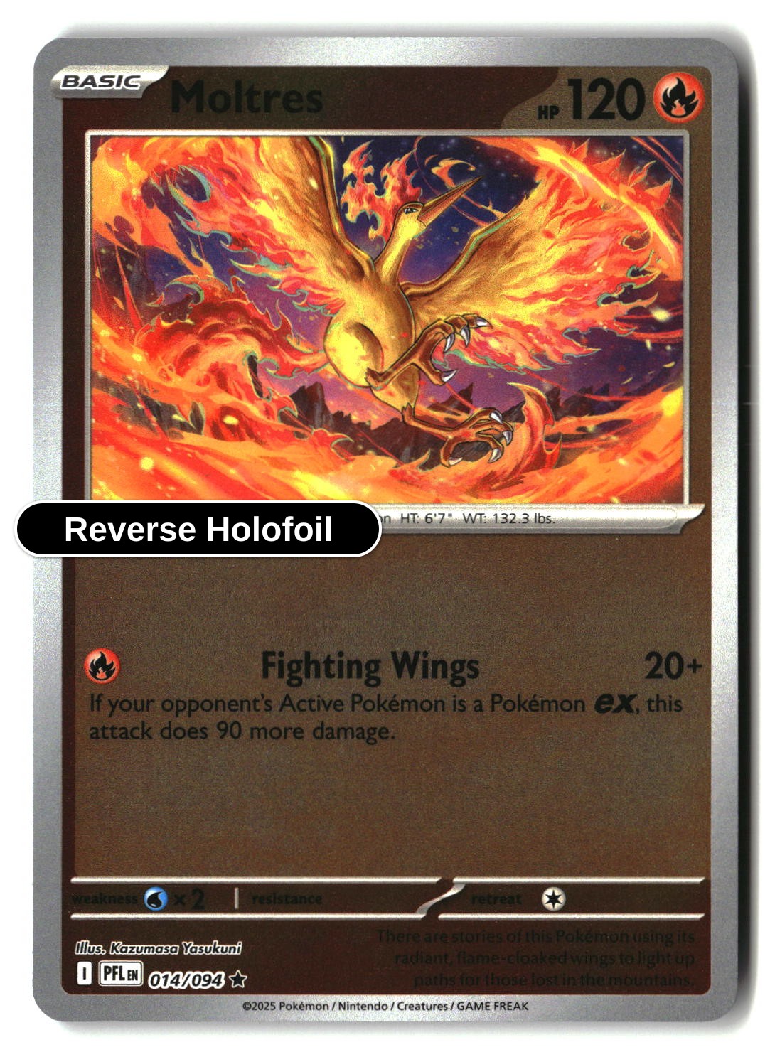 Moltres - 014/094 - [PFL - ME02: Phantasmal Flames] - Reverse Holofoil