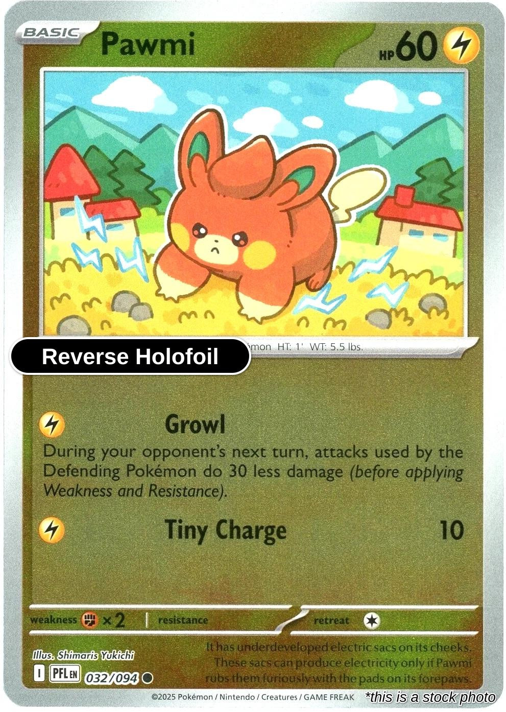 Pawmi - 032/094 - [PFL - ME02: Phantasmal Flames] - Reverse Holofoil