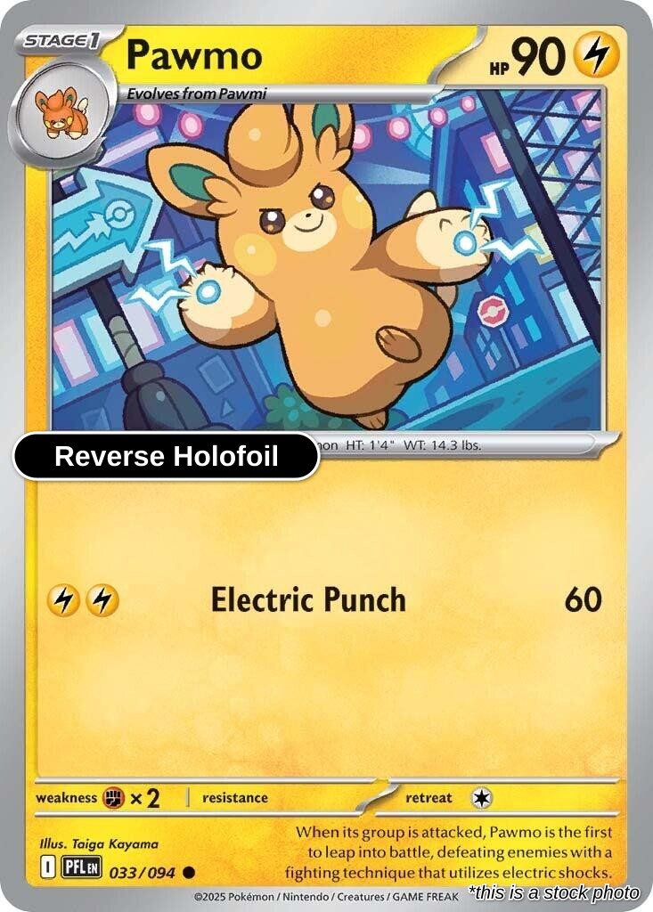 Pawmo - 033/094 - [PFL - ME02: Phantasmal Flames] - Reverse Holofoil