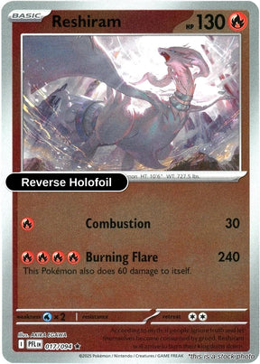 Reshiram - 017/094 - [PFL - ME02: Phantasmal Flames] - Reverse Holofoil