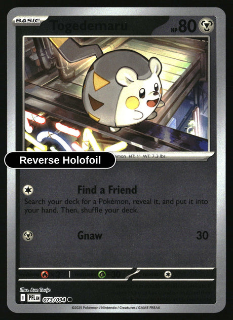 Togedemaru - 073/094 - [PFL - ME02: Phantasmal Flames] - Reverse Holofoil
