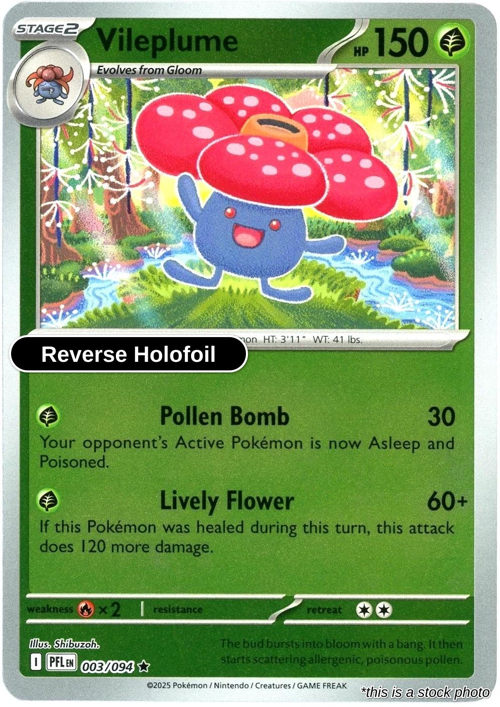 Vileplume - 003/094 - [PFL - ME02: Phantasmal Flames] - Reverse Holofoil