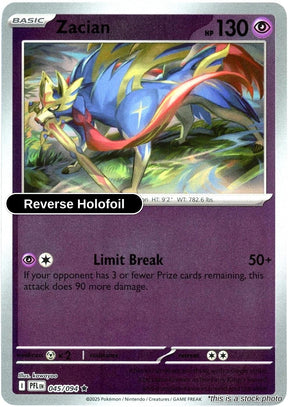 Zacian - 045/094 - [PFL - ME02: Phantasmal Flames] - Reverse Holofoil