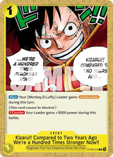 Kizaru!! Compared to Two Years Ago We're a Hundred Times Stronger Now!!