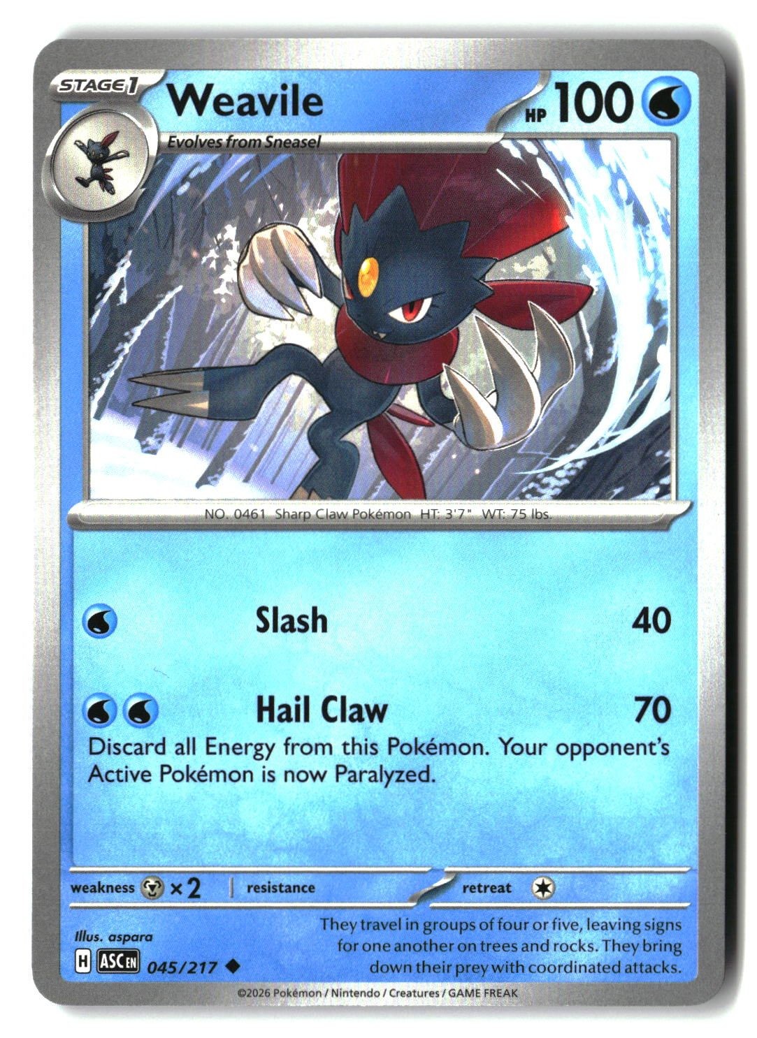 Weavile - 045/217