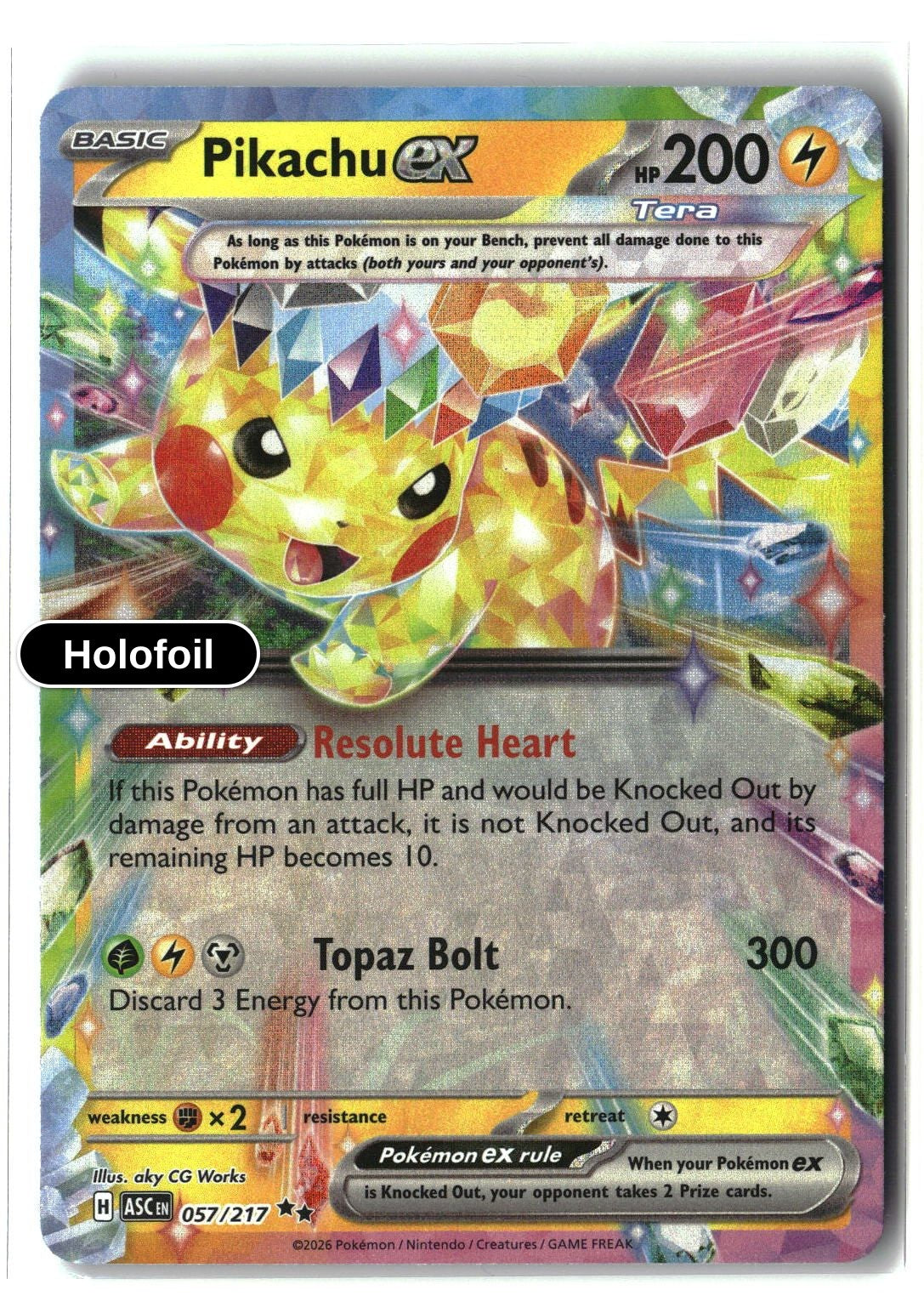 Pikachu ex - 057/217