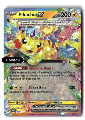 Pikachu ex - 057/217