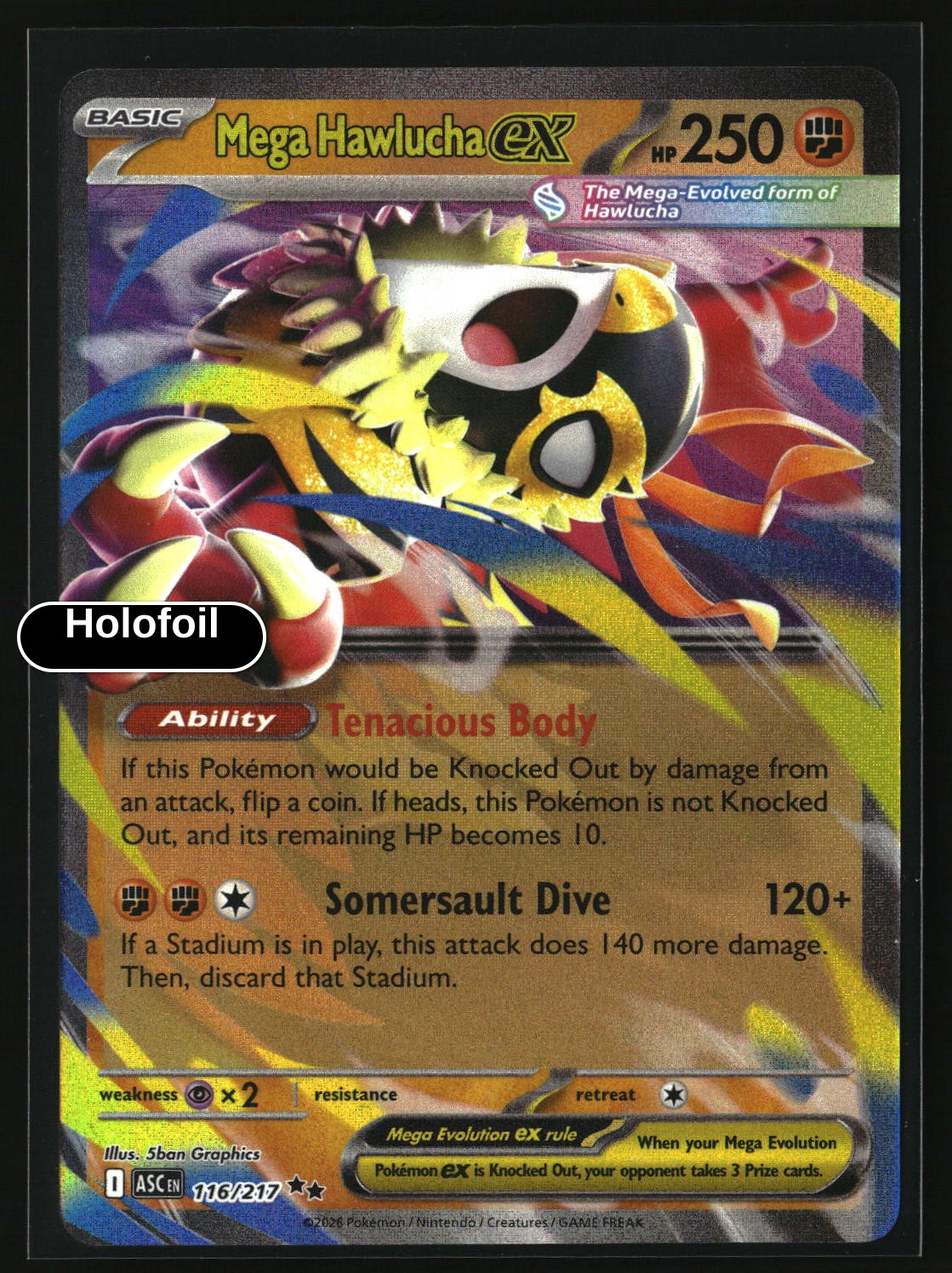 Mega Hawlucha ex - 116/217