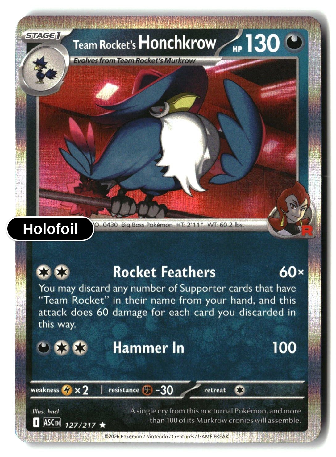 Team Rocket's Honchkrow
