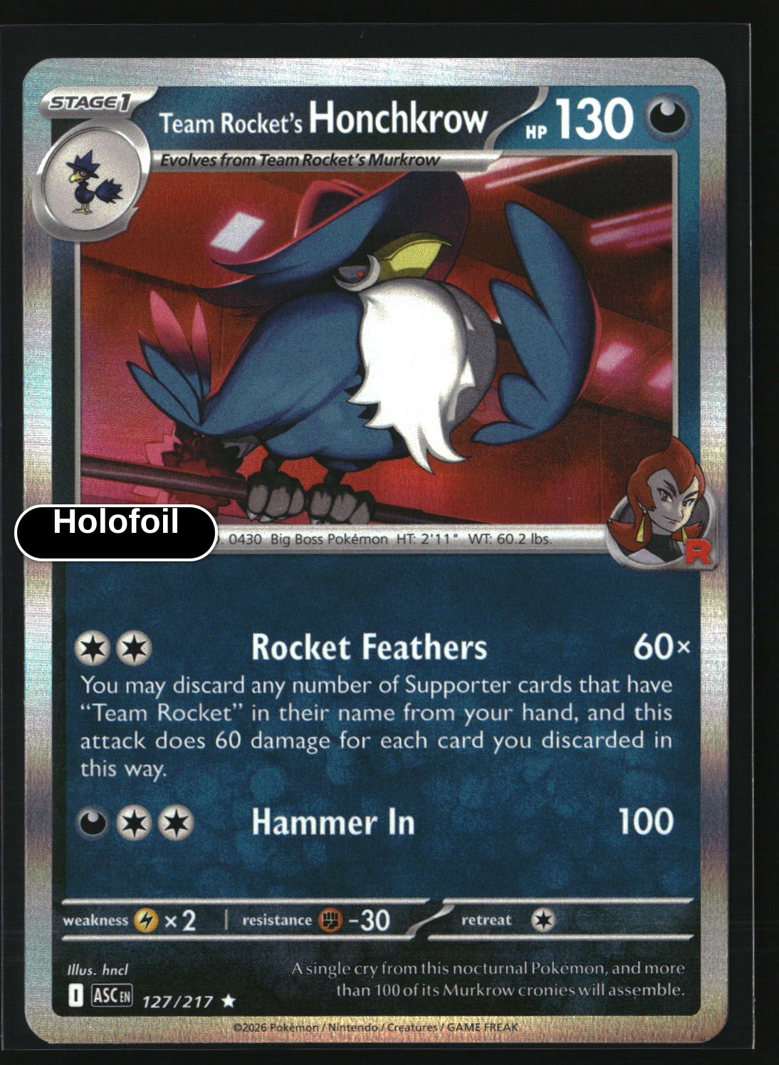 Team Rocket's Honchkrow